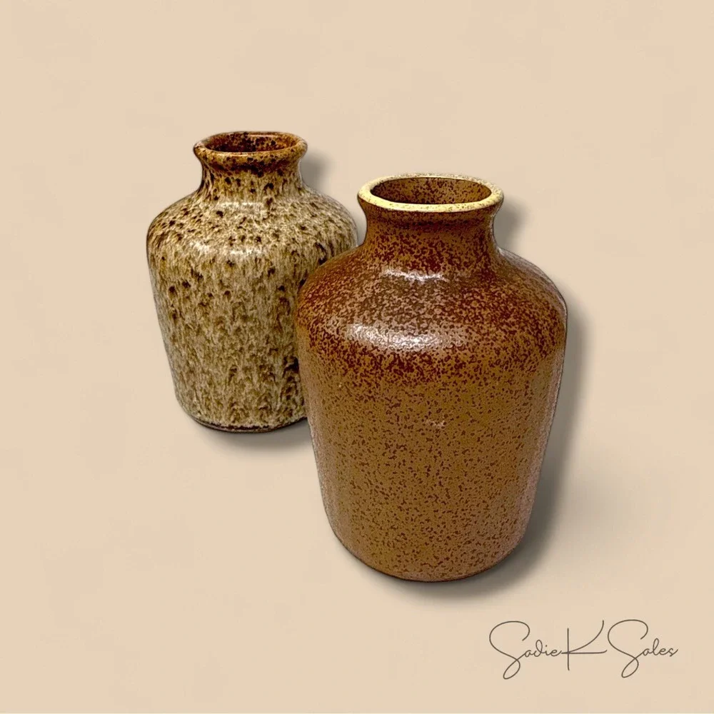 Ceramic Bud Vase Brown Speckled - Hearth & Hand Magnolia, Target Fall‎ 2025